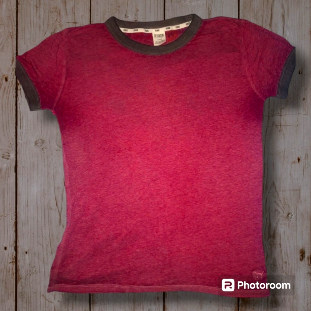 Victoria's Secret PINK - Pink Burn Out Tee Shirt - Size Medium